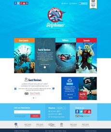 Delphinus Diving Schools Website